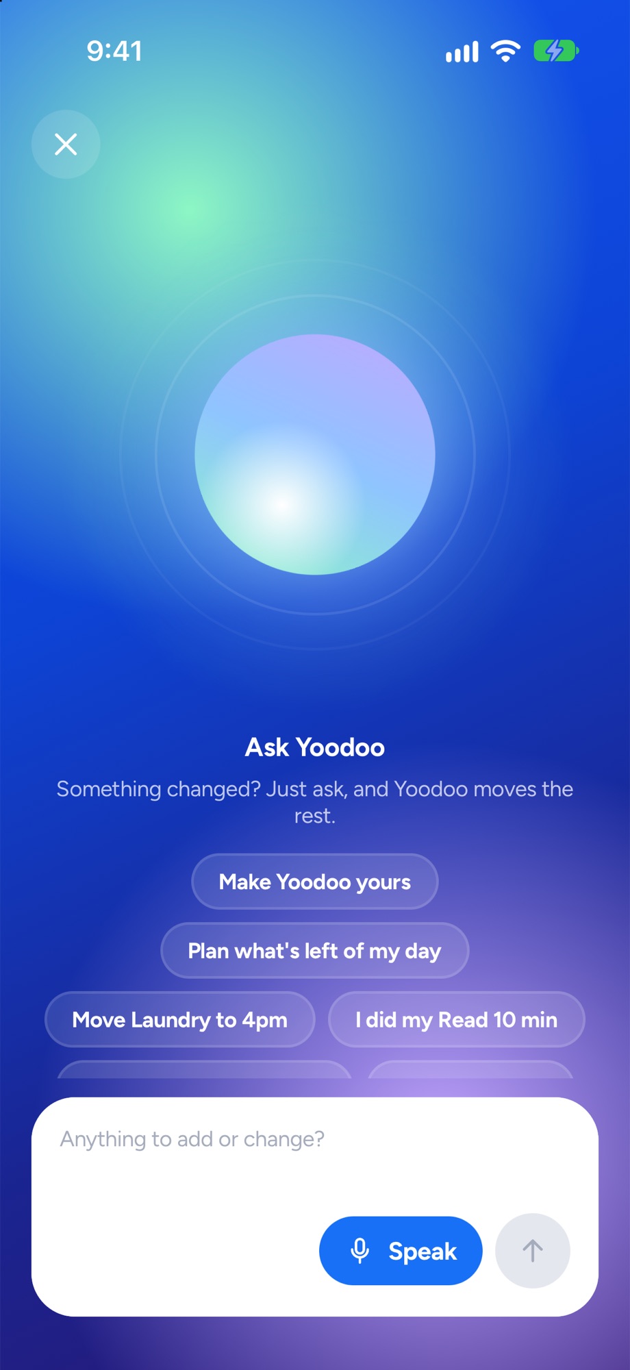 Ask Yoodoo open, ready to listen