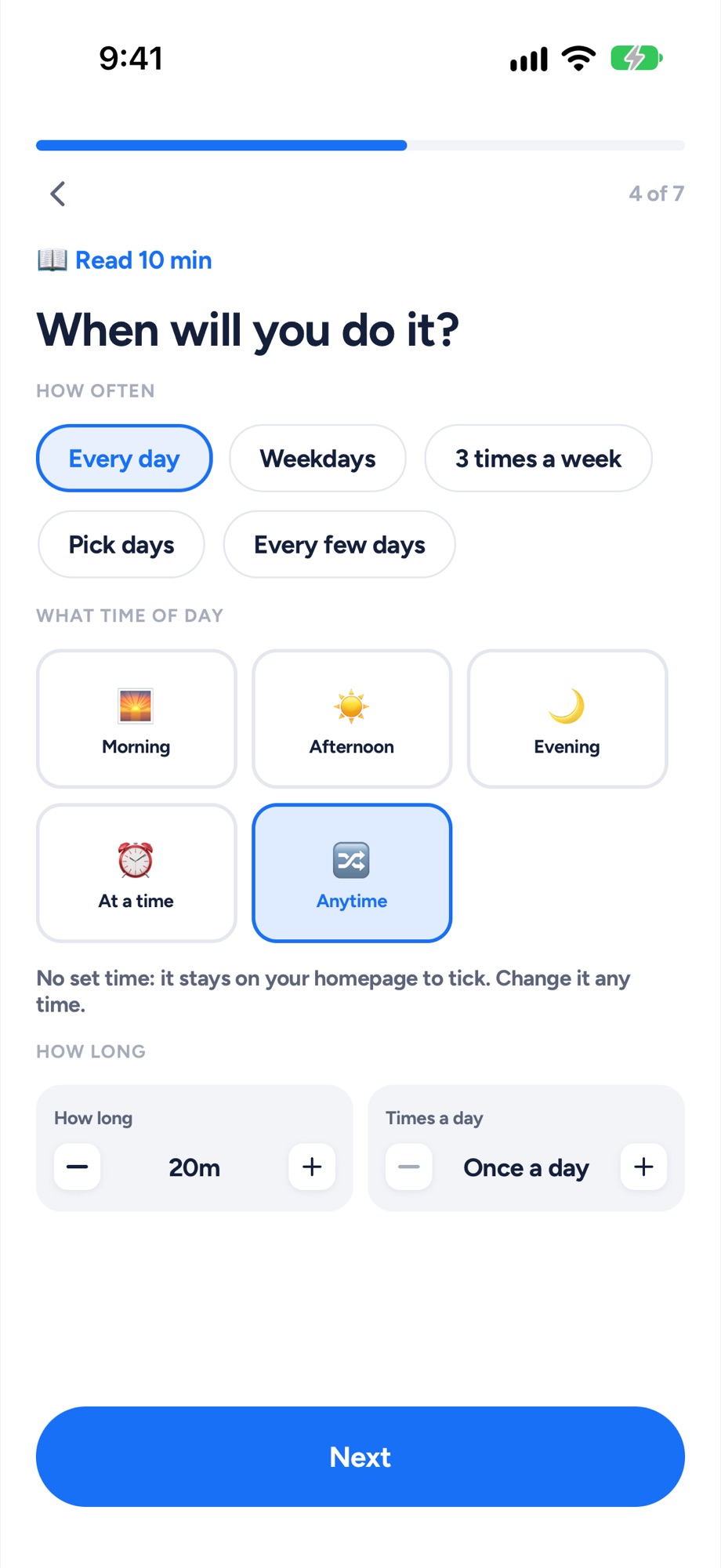Make it fit a real week