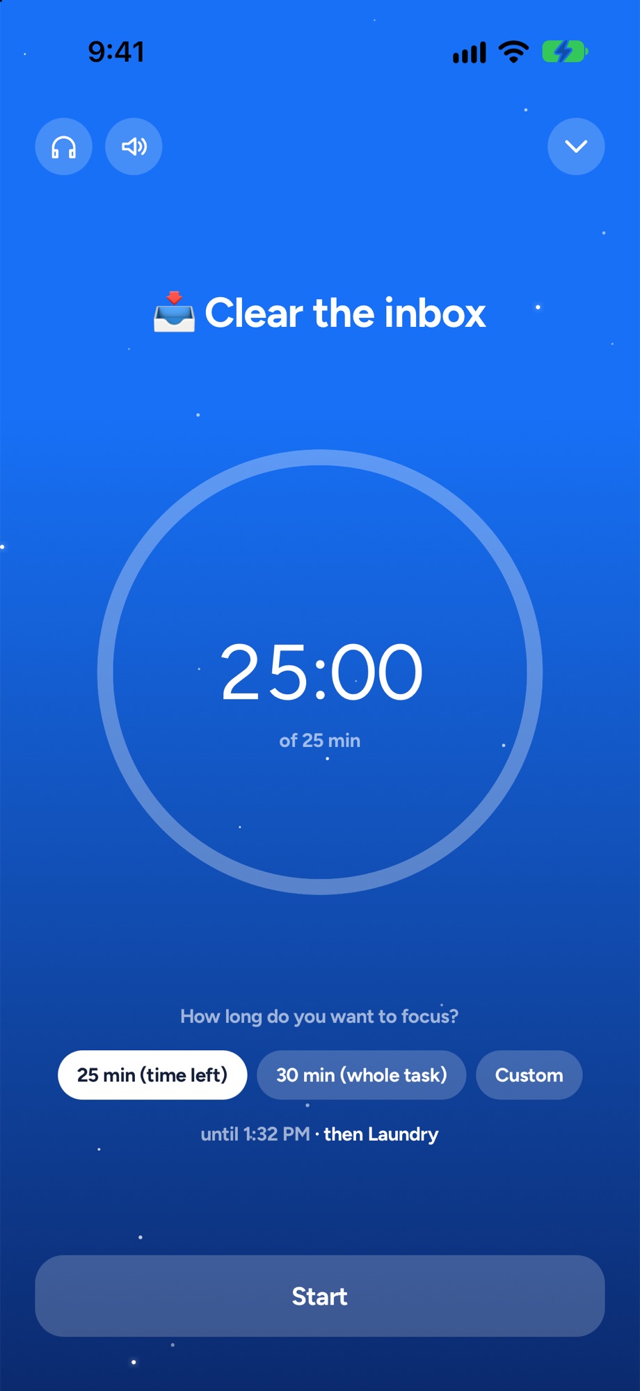 Focus: one task, one timer, your phone quiet