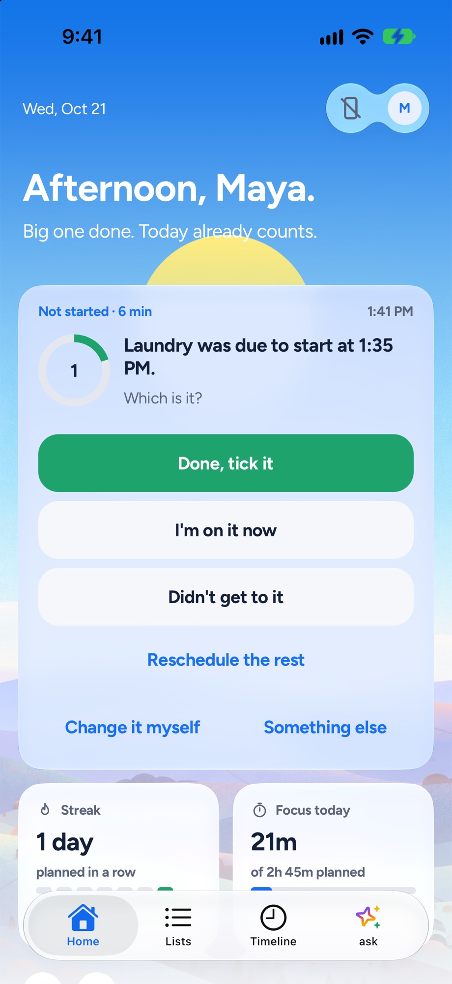 It's right there on your homepage