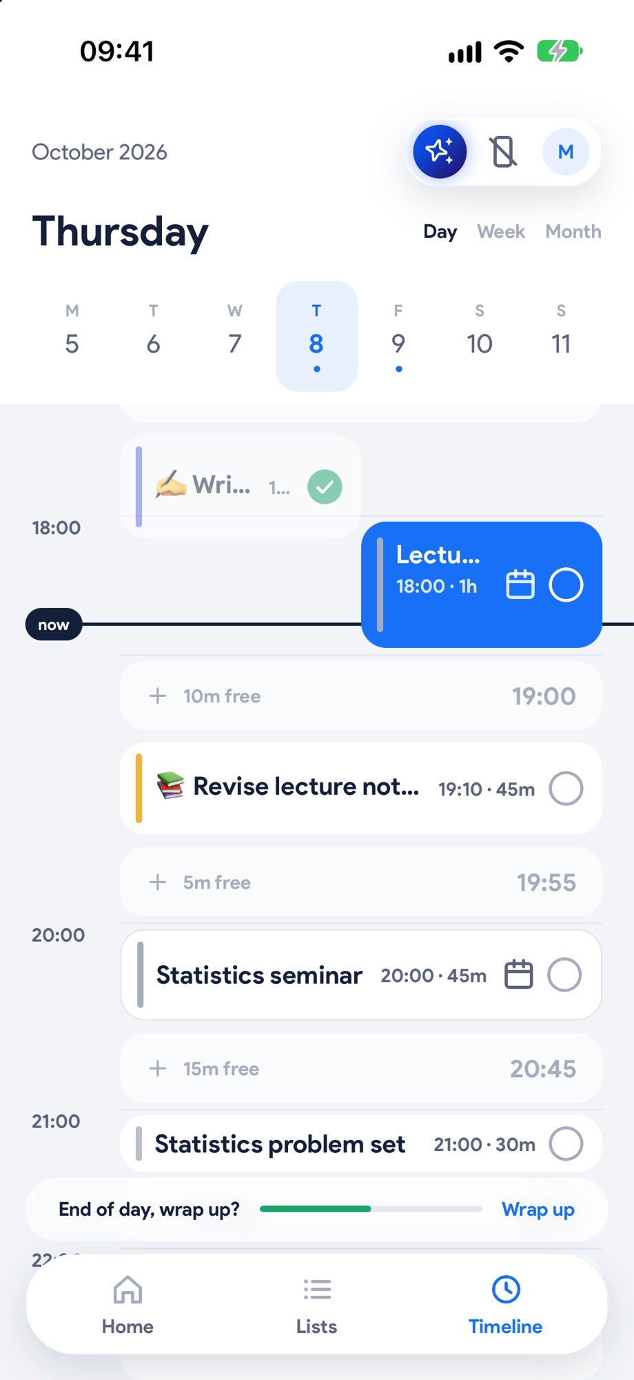 Study around your lectures